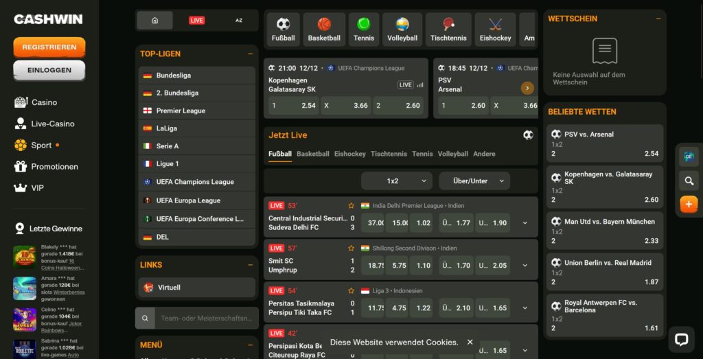 Cashwin Sportwetten