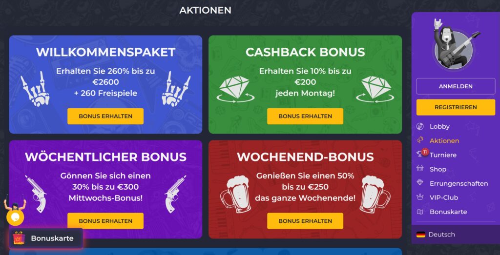 rollingslots casino bonusangebote