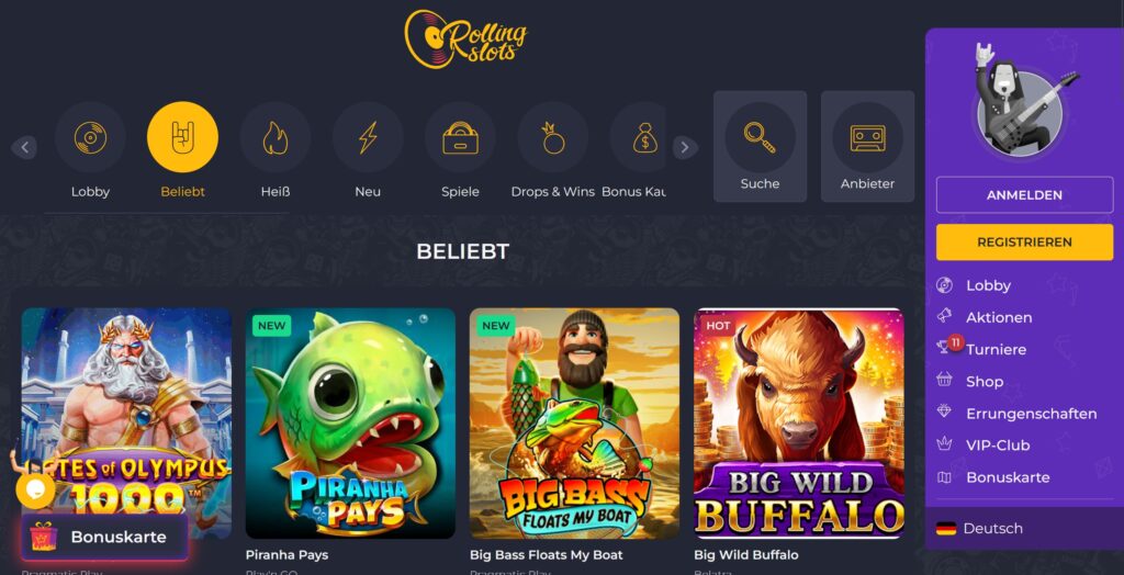 rollingslots casino spiele