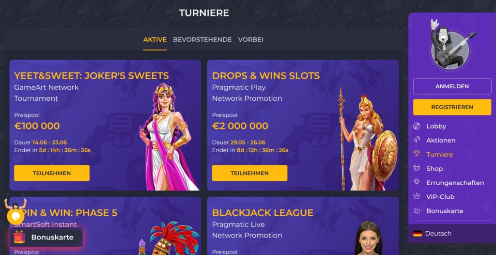 rollingslots casino turniere